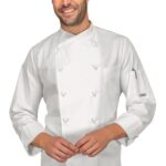 giacca cuoco Panama bianco