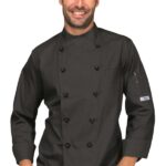 giacca cuoco Panama nera