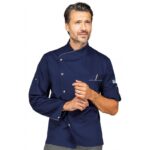 giacca-cuoco-manhattan-blu-codino-grigio-65-poliestere-35-cotone-isacco-059702