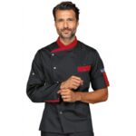 giacca-cuoco-manhattan-m-m-nero-rosso-65-poliestere-35-cotone-isacco-059707m